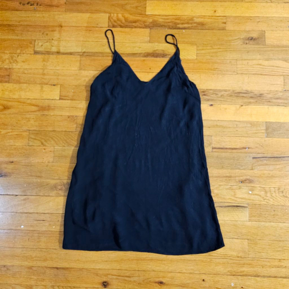 Wilfred Free Black V-Neck Dress Women's Small